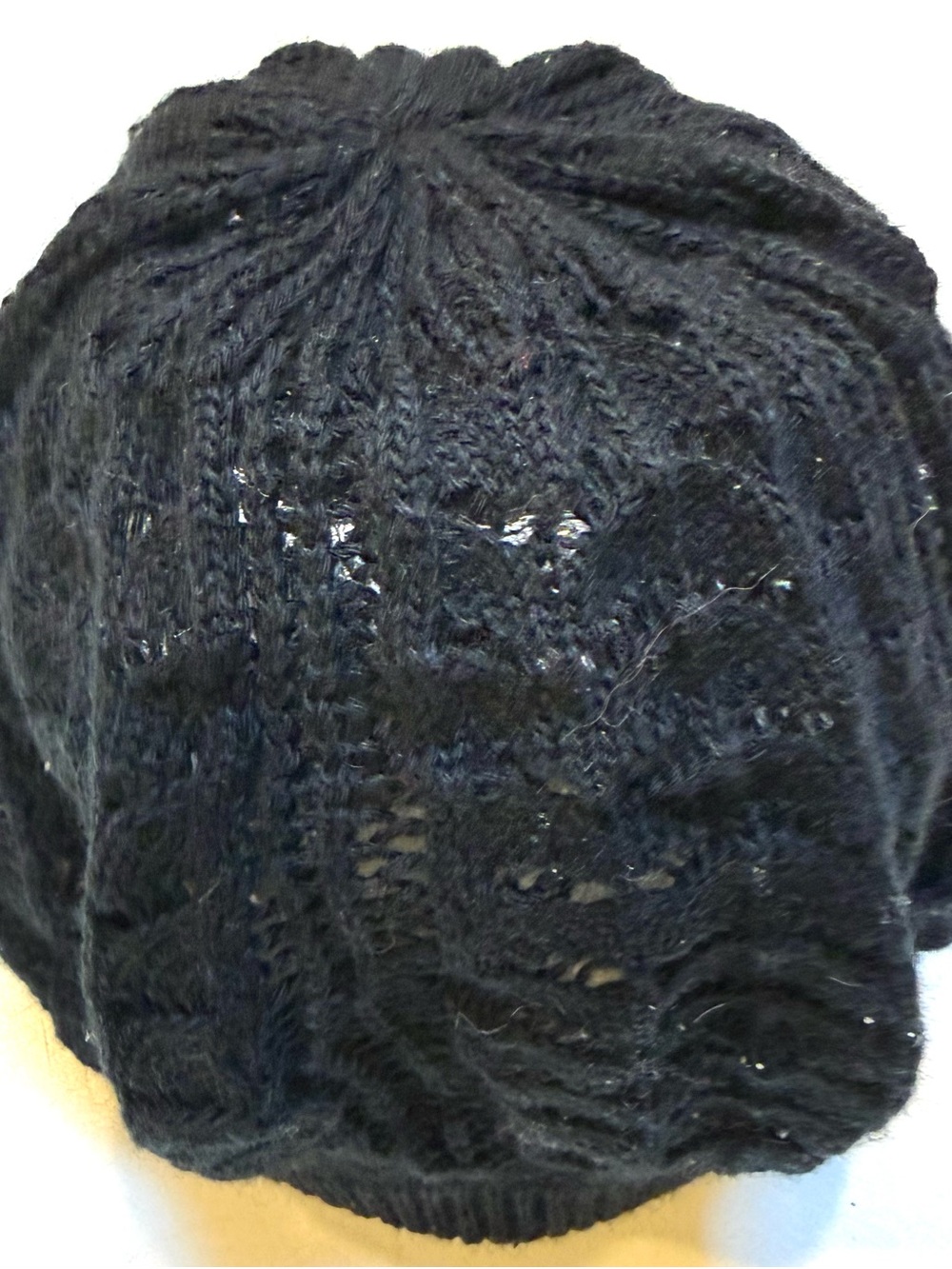 Rue21 Black Knit Slouchy Beanie